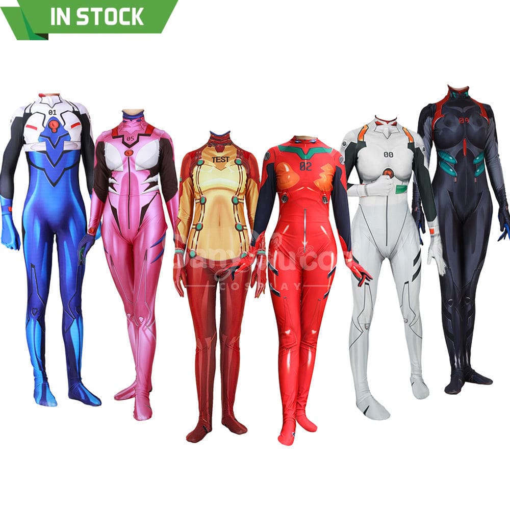 【In Stock】Anime Eva Neon Genesis Evangelion Cosplay Bodysuit Jumpsuit Costume Costumes