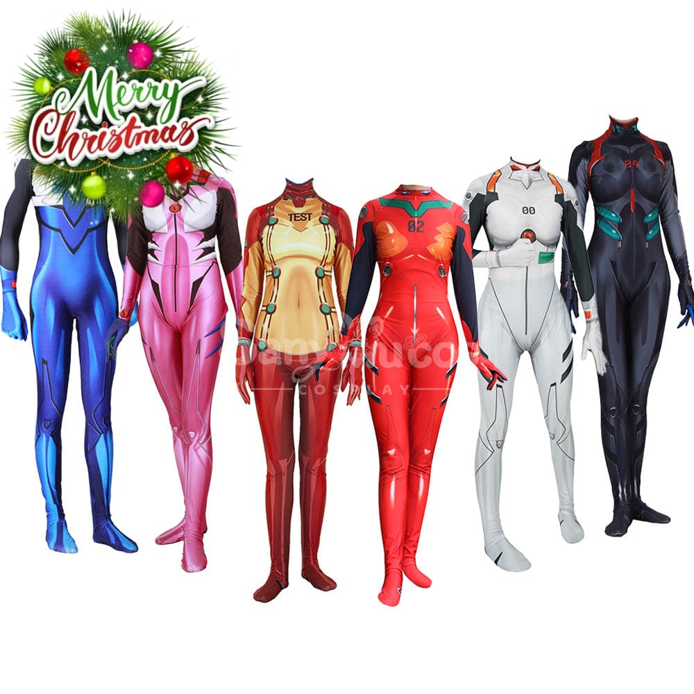 【In Stock】Anime Eva Neon Genesis Evangelion Cosplay Bodysuit Jumpsuit Costume Costumes