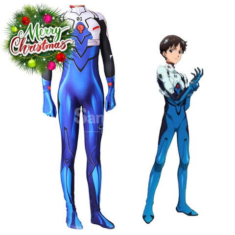 【In Stock】Anime Eva Neon Genesis Evangelion Cosplay Bodysuit Jumpsuit Costume Costumes