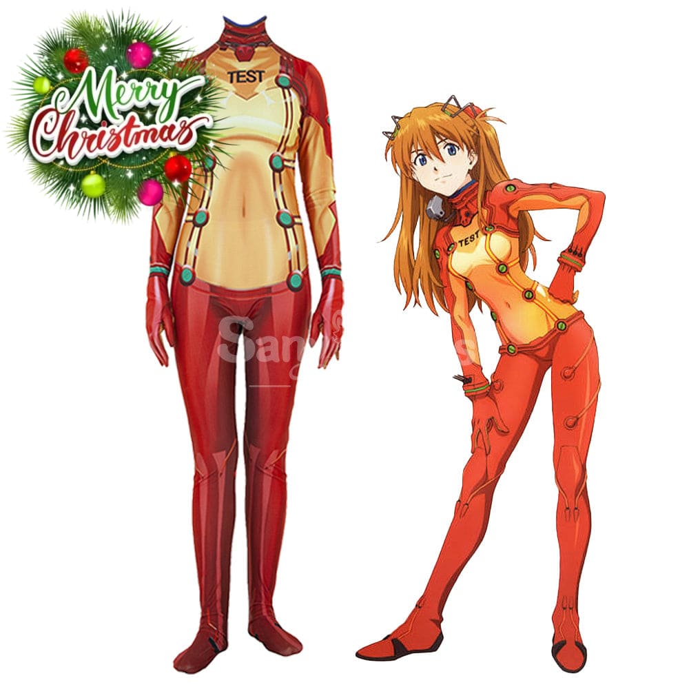 【In Stock】Anime Eva Neon Genesis Evangelion Cosplay Bodysuit Jumpsuit Costume Costumes