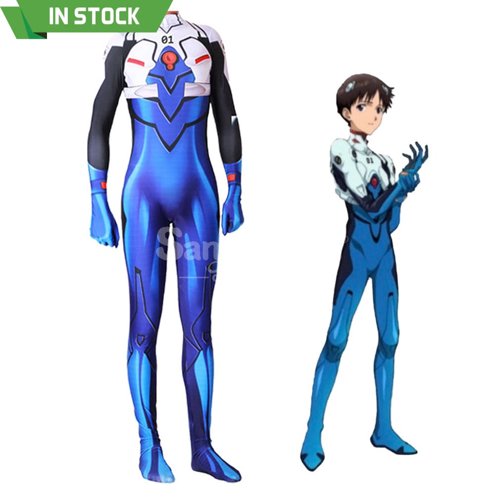 【In Stock】Anime Eva Neon Genesis Evangelion Cosplay Bodysuit Jumpsuit Costume Costumes