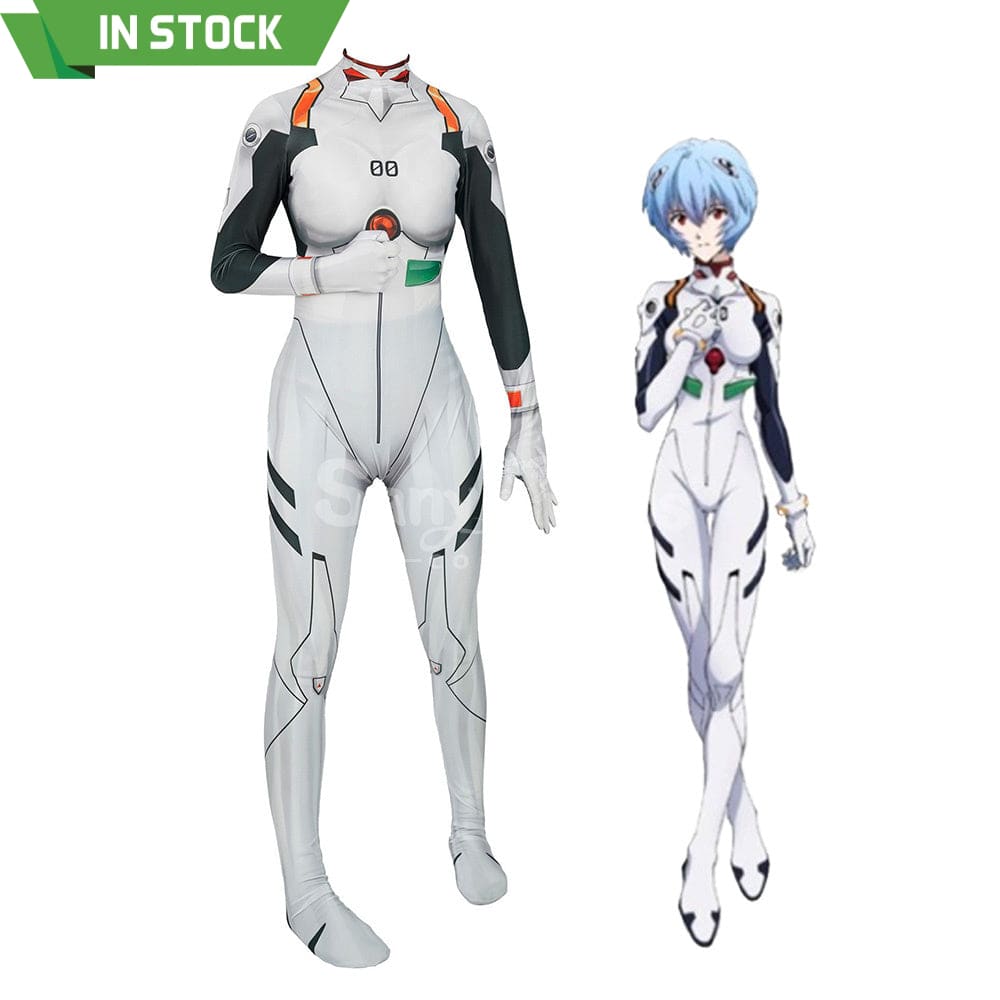 【In Stock】Anime Eva Neon Genesis Evangelion Cosplay Bodysuit Jumpsuit Costume Costumes