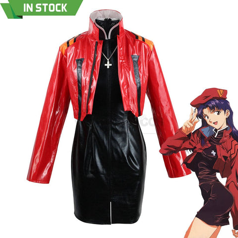 【In Stock】Anime Eva Neon Genesis Evangelion Cosplay Katsuragi Misato Costume Costumes