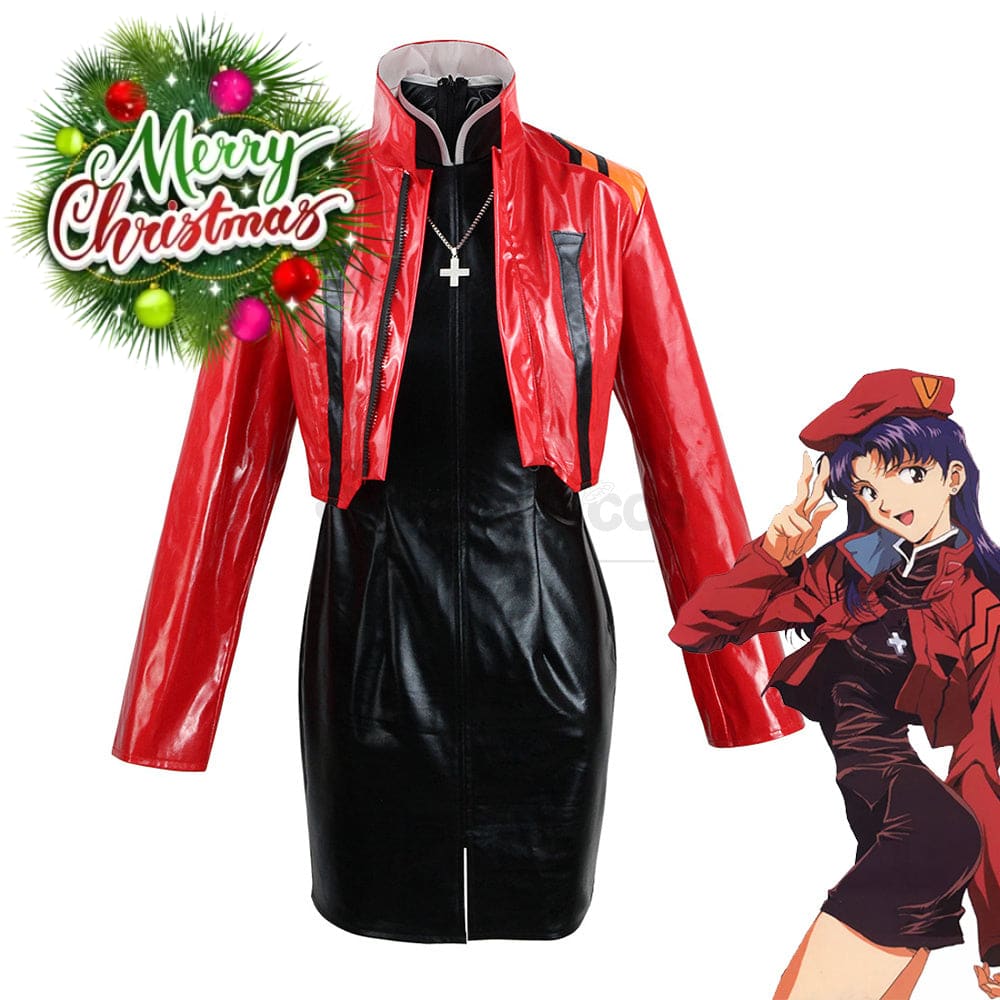 【In Stock】Anime Eva Neon Genesis Evangelion Cosplay Katsuragi Misato Costume Costumes