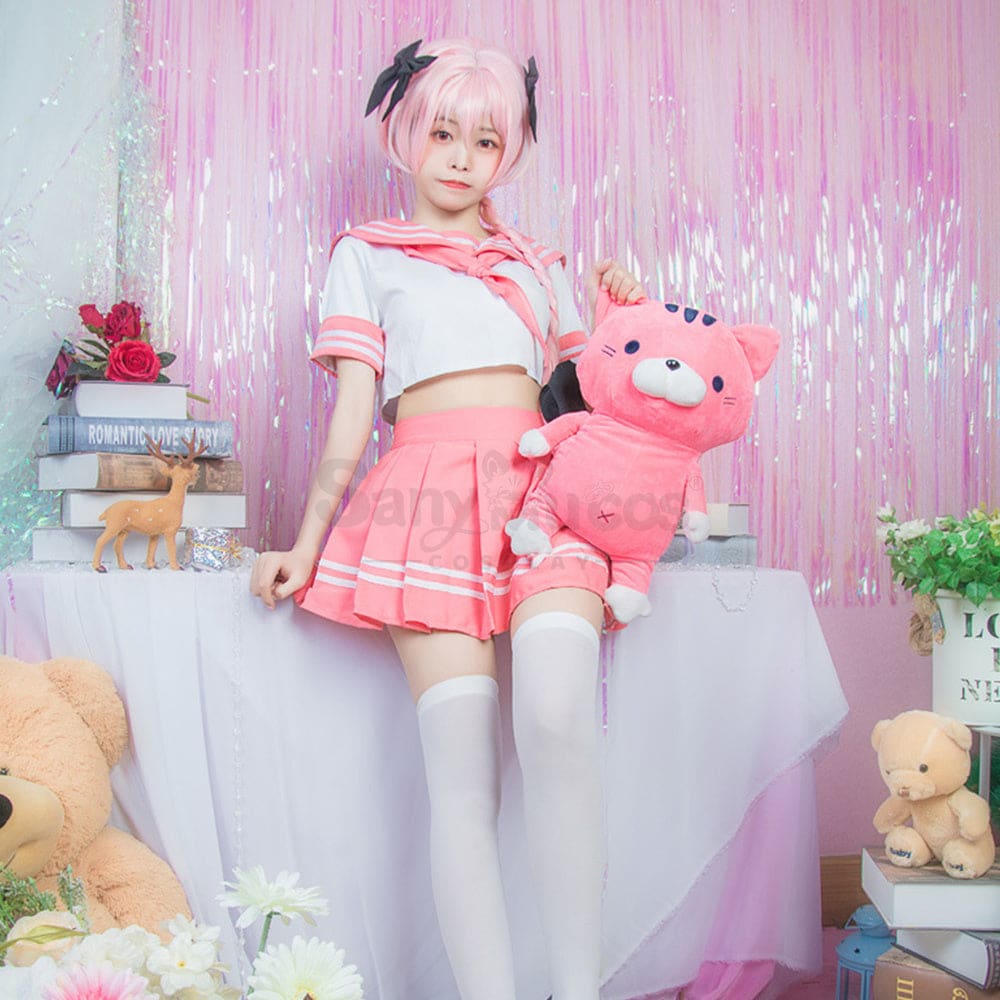 【In Stock】Anime Fate/Apocrypha Astolfo Jk Pink School Uniform Cosplay Costumes