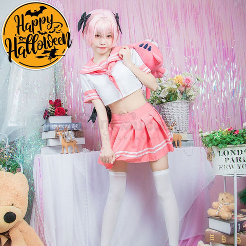 【In Stock】Anime Fate/Apocrypha Astolfo Jk Pink School Uniform Cosplay Costumes