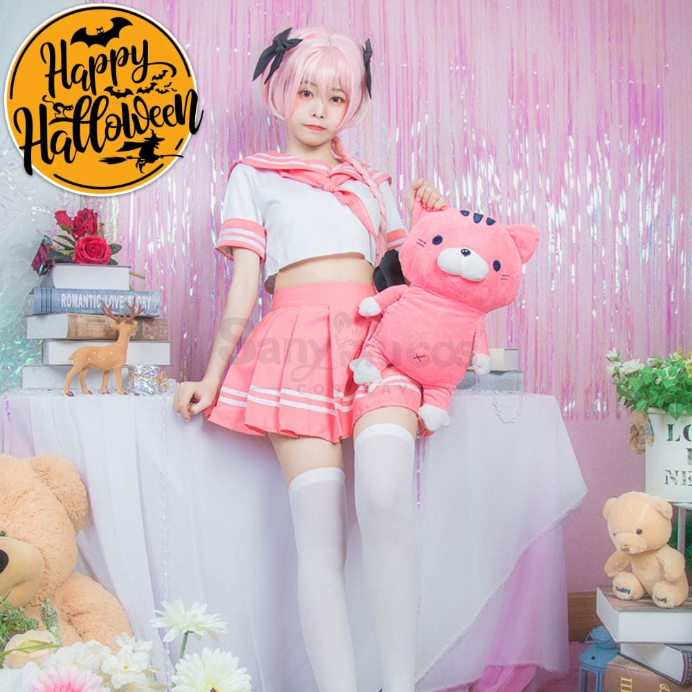 【In Stock】Anime Fate/Apocrypha Astolfo Jk Pink School Uniform Cosplay Costumes