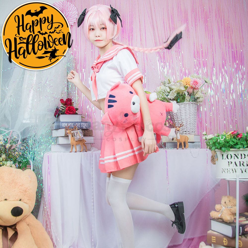 【In Stock】Anime Fate/Apocrypha Astolfo Jk Pink School Uniform Cosplay Costumes
