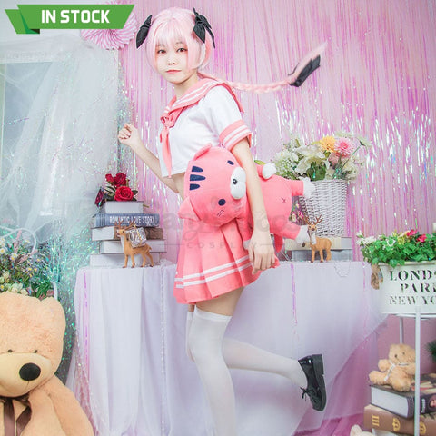 【In Stock】Anime Fate/Apocrypha Astolfo Jk Pink School Uniform Cosplay Costumes