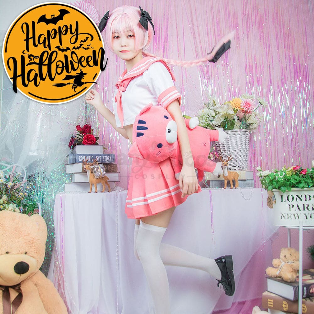 【In Stock】Anime Fate/Apocrypha Astolfo Jk Pink School Uniform Cosplay Costumes