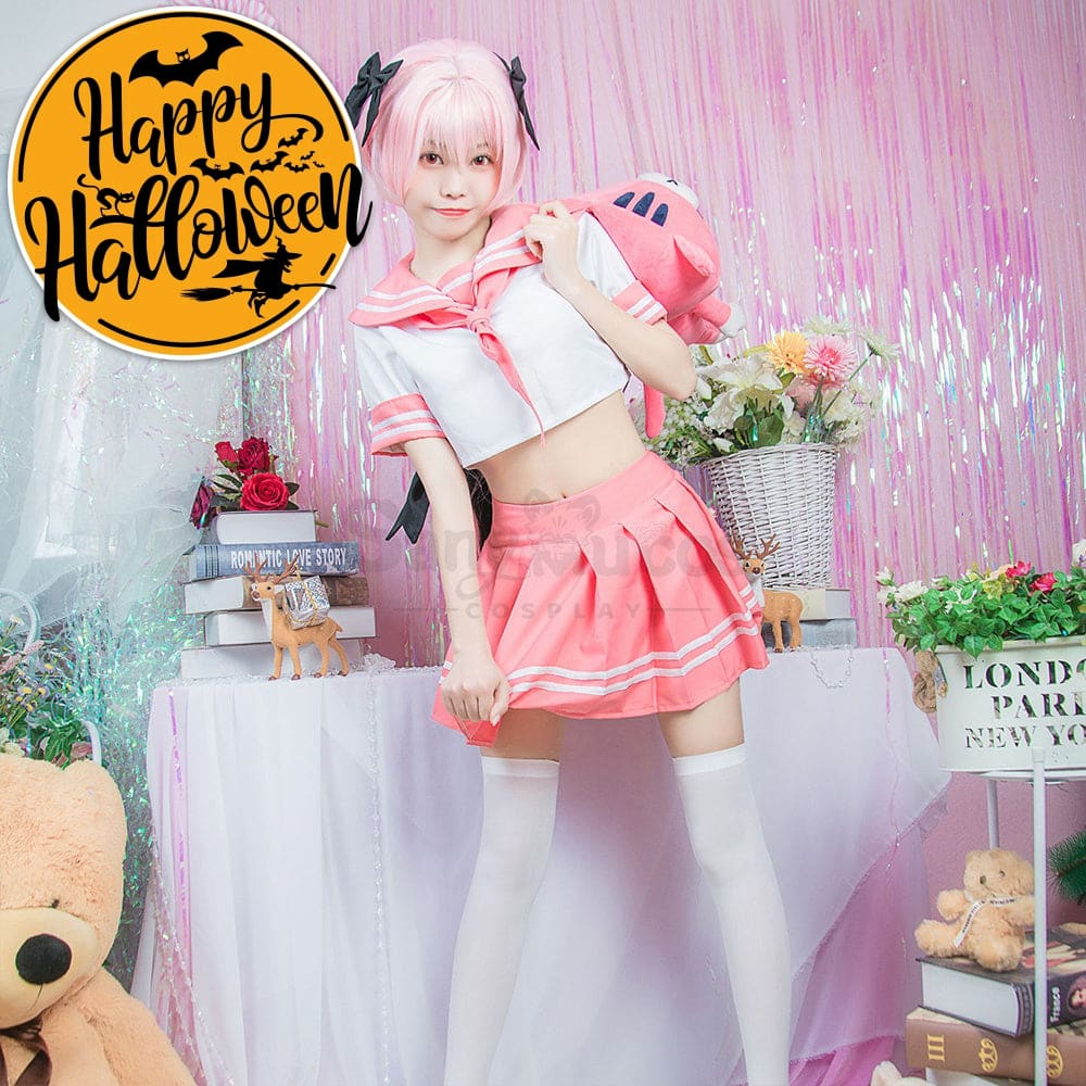 【In Stock】Anime Fate/Apocrypha Astolfo Jk Pink School Uniform Cosplay Costumes