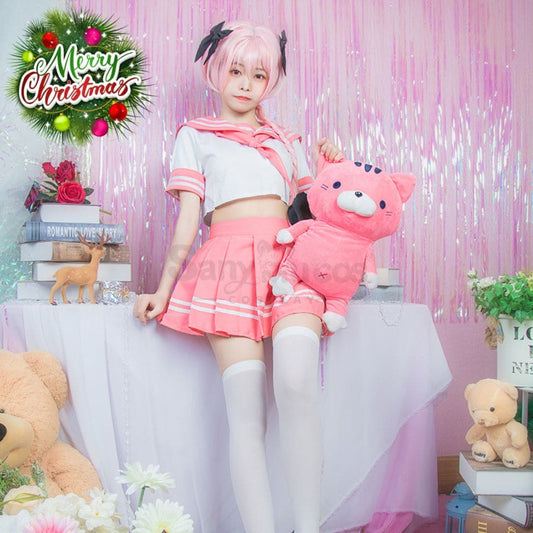 【In Stock】Anime Fate/Apocrypha Astolfo Jk Pink School Uniform Cosplay Costumes 1000