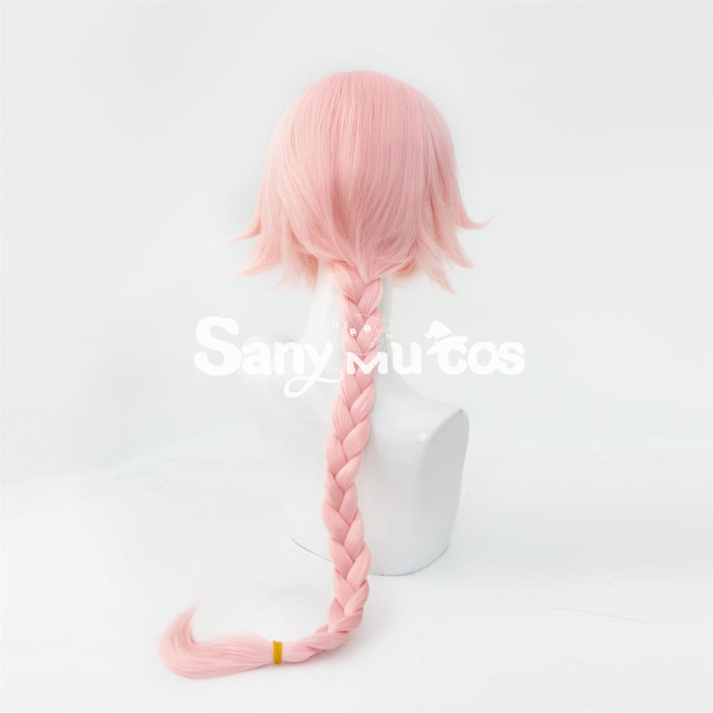 Anime Fate Apocrypha Astolfo Pink White Mixed Long Braid Cosplay Wig