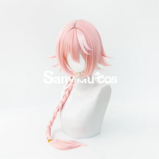 Anime Fate Apocrypha Astolfo Pink White Mixed Long Braid Cosplay Wig 1000