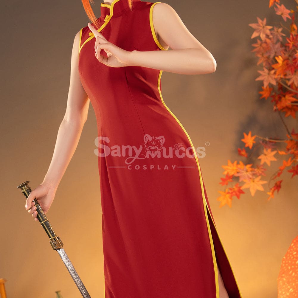 【Pre-Sale】Anime Gintama Cosplay Cheongsam Kagura Cosplay Costume Cosplay Costumes