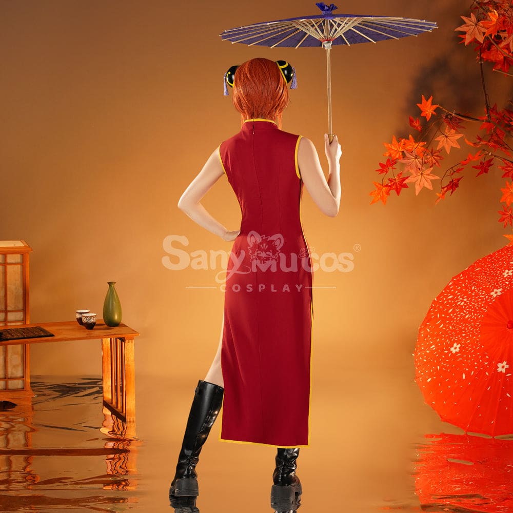 【Pre-Sale】Anime Gintama Cosplay Cheongsam Kagura Cosplay Costume Cosplay Costumes