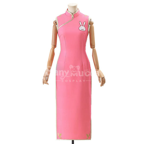 【In Stock】Anime Gintama Cosplay Kagura Pink Rabbit Cheongsam Cosplay Costume Cosplay Costumes