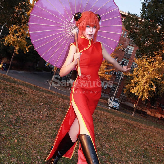 【Pre-Sale】Anime Gin Tama Cosplay Kagura Sleeveless Cheongsam Cosplay Costume Cosplay Costumes 1000