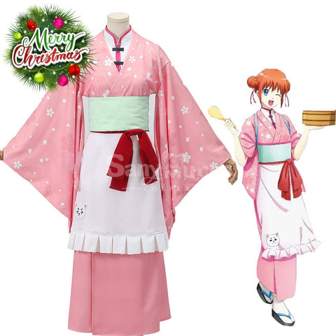 【In Stock】Anime Gintama Cosplay Kagura Spring Tea Room Cosplay Costume Cosplay Costumes