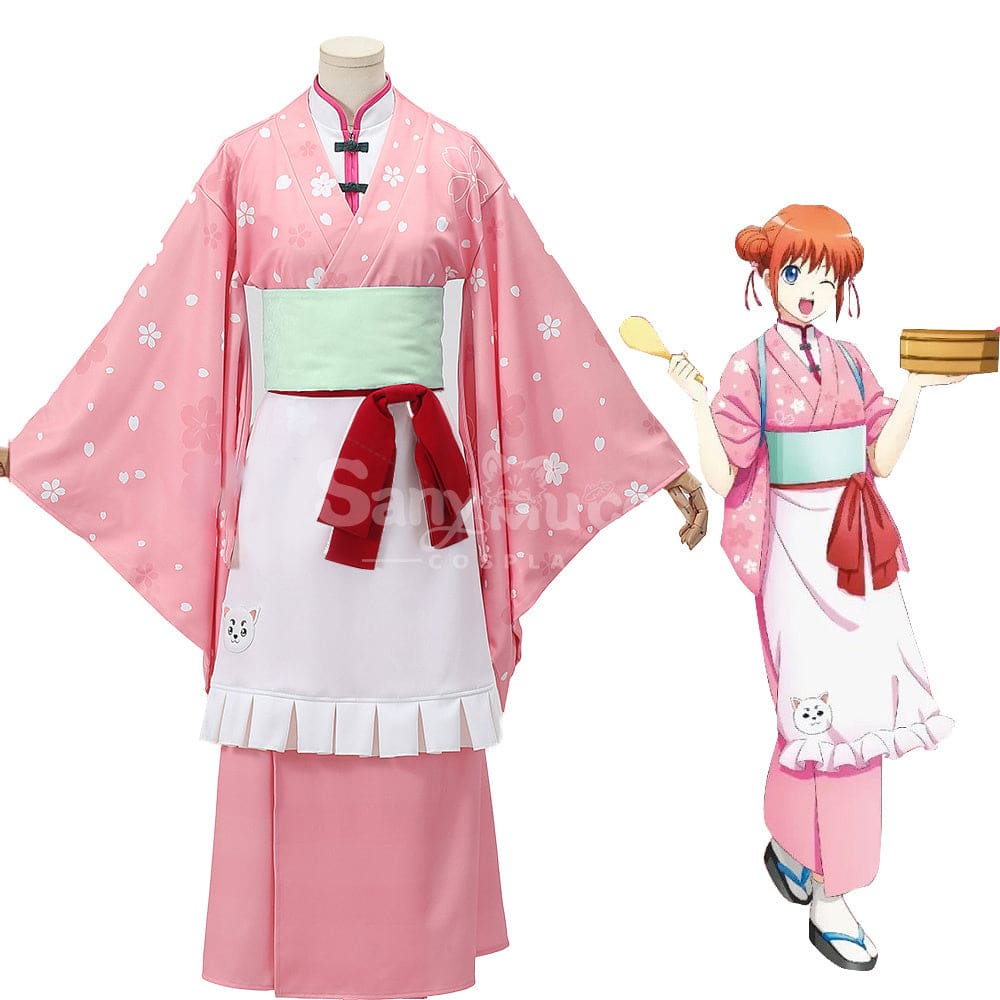 【In Stock】Anime Gintama Cosplay Kagura Spring Tea Room Cosplay Costume Cosplay Costumes