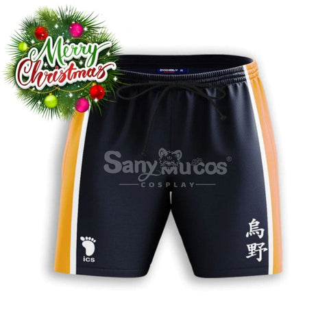 【In Stock】Anime Haikyuu Cosplay Shoyo Hinata Swimsuit Costume Men’s Shorts / S Costumes