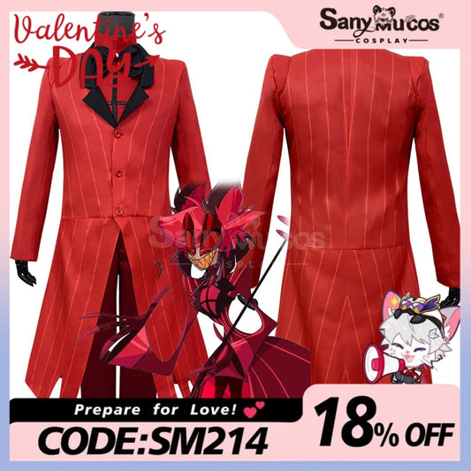 【In Stock】Anime Hazbin Hotel Cosplay Alastor Costume Costumes 1000