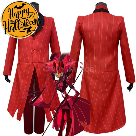 【In Stock】Anime Hazbin Hotel Cosplay Alastor Costume Costumes 1000