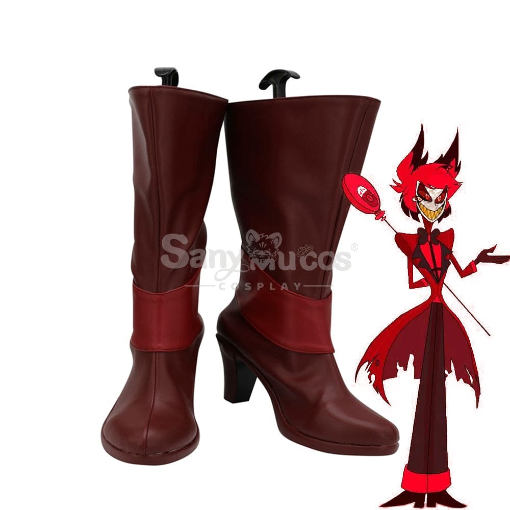 【In Stock】Anime Hazbin Hotel Cosplay Alastor Shoes Boots