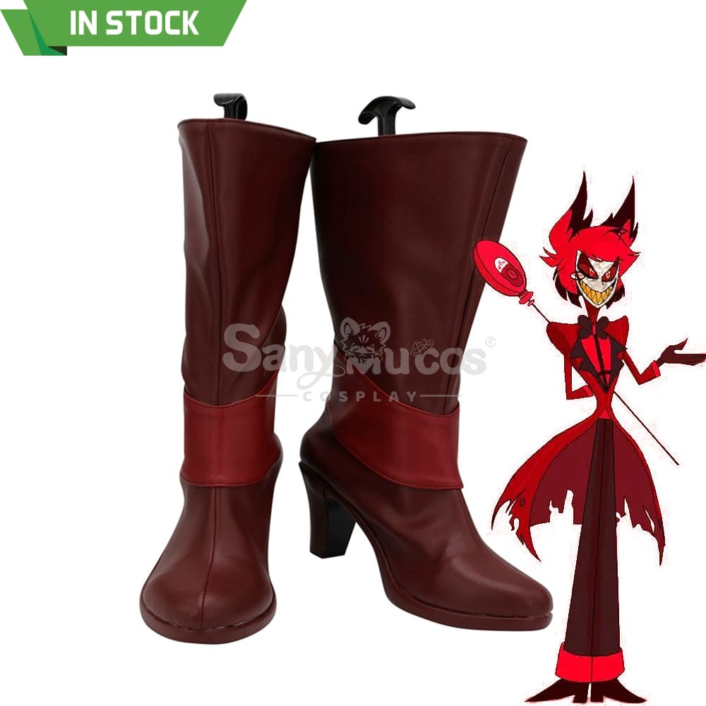 【In Stock】Anime Hazbin Hotel Cosplay Alastor Shoes Boots