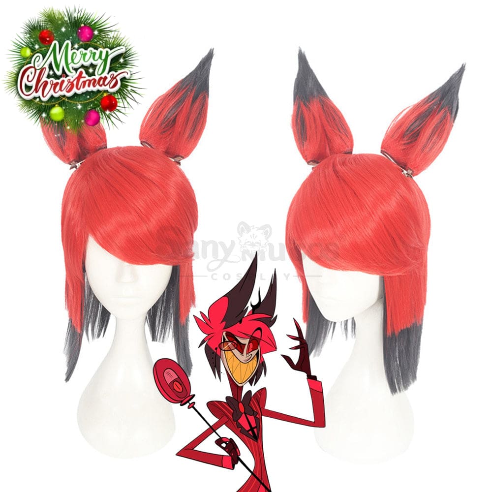 【In Stock】Anime Hazbin Hotel Cosplay Alastor Wig Wigs