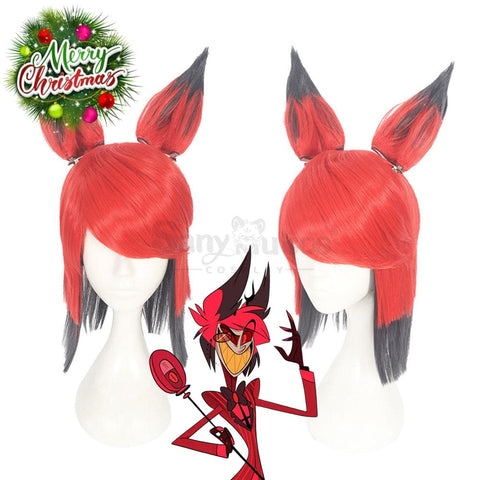 【In Stock】Anime Hazbin Hotel Cosplay Alastor Wig Wigs