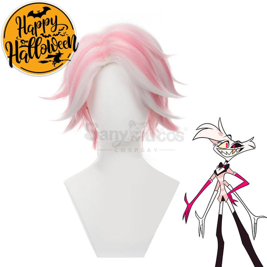 Anime Hazbin Hotel Cosplay Angel Dust Wig Wigs 1000