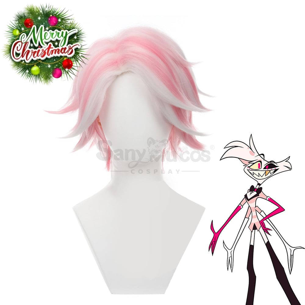 Anime Hazbin Hotel Cosplay Angel Dust Wig Wigs