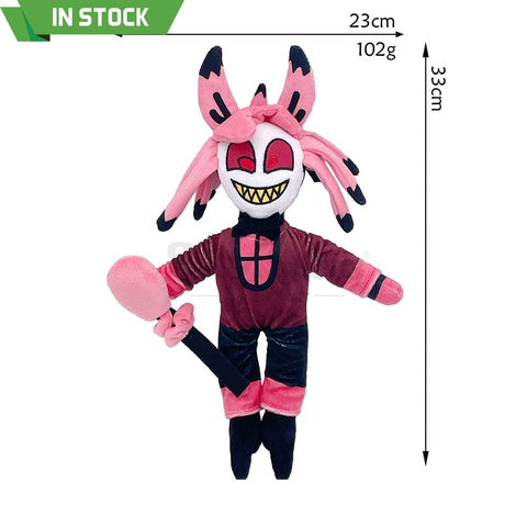 【In Stock】Anime Hazbin Hotel Cosplay Characters Dolls Props Alastor With Microphone Prop
