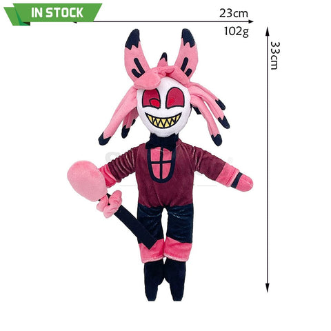 【In Stock】Anime Hazbin Hotel Cosplay Characters Dolls Props Alastor With Microphone Prop