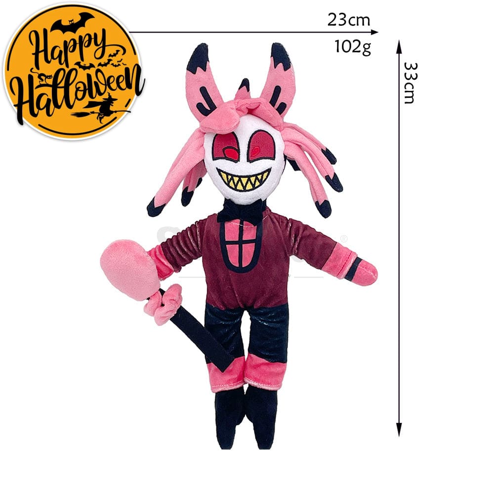 【In Stock】Anime Hazbin Hotel Cosplay Characters Dolls Props Alastor With Microphone Prop