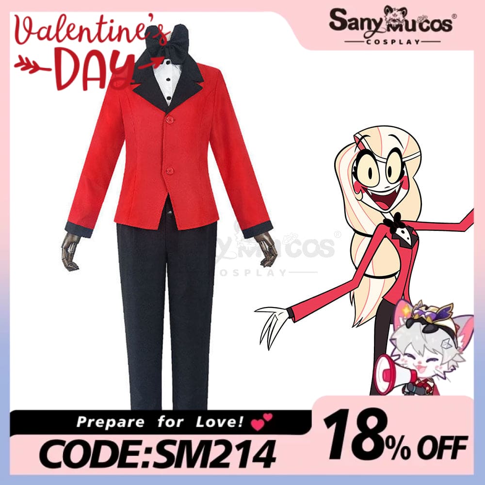 【Weekly Flash Sale On Www.sanymucos.com】【In Stock】Anime Hazbin Hotel Cosplay Charlie