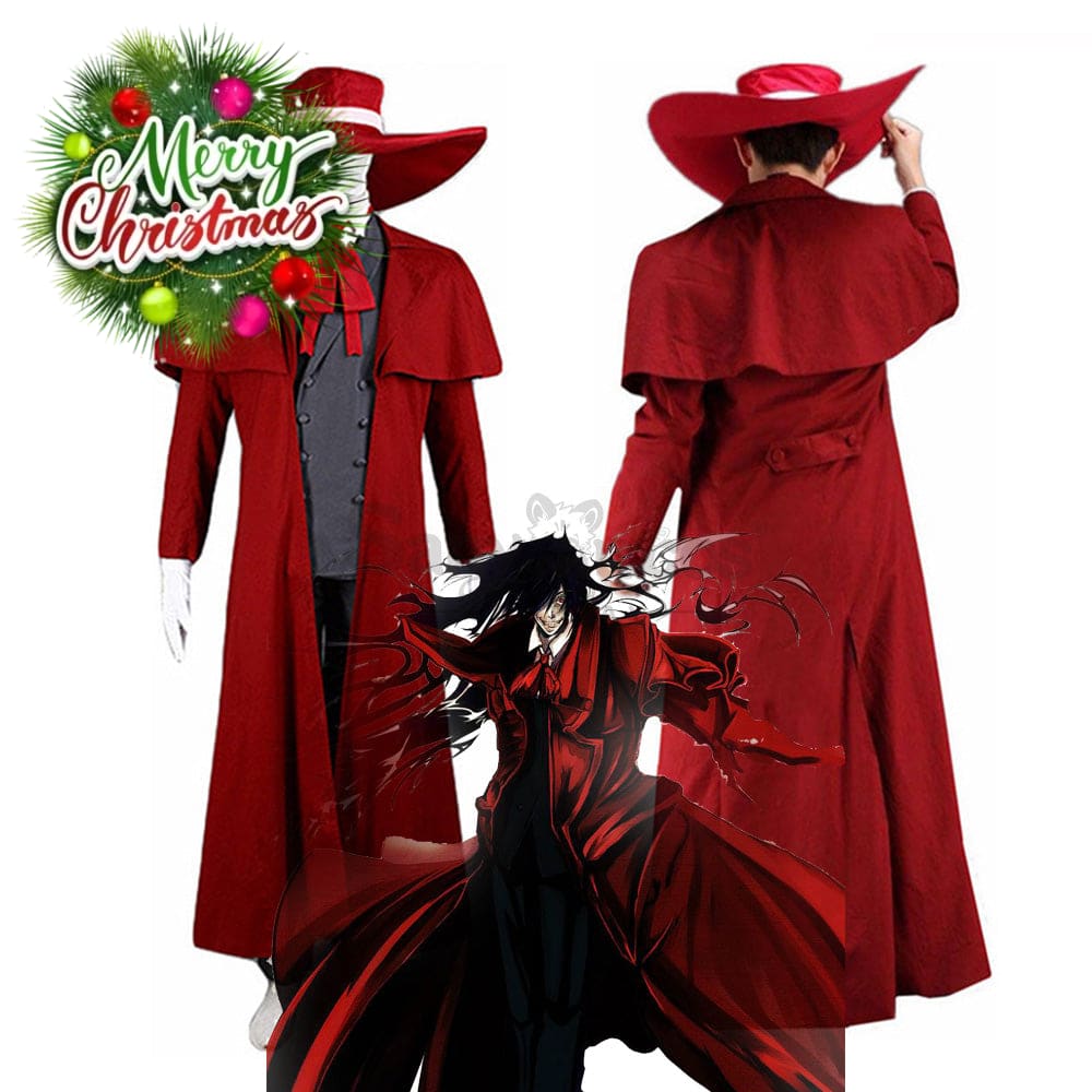 【In Stock】Anime Hellsing Cosplay Alucard Costume Costumes