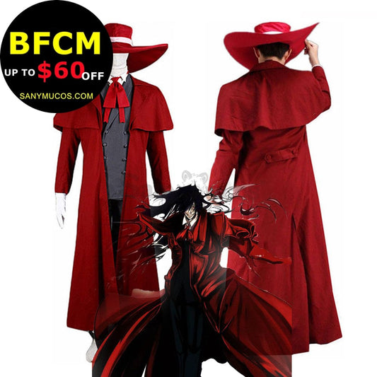 【In Stock】Anime Hellsing Cosplay Alucard Costume Costumes 1000