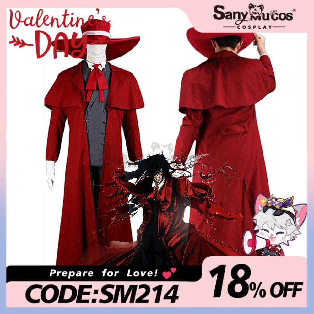 【In Stock】Anime Hellsing Cosplay Alucard Costume Costumes