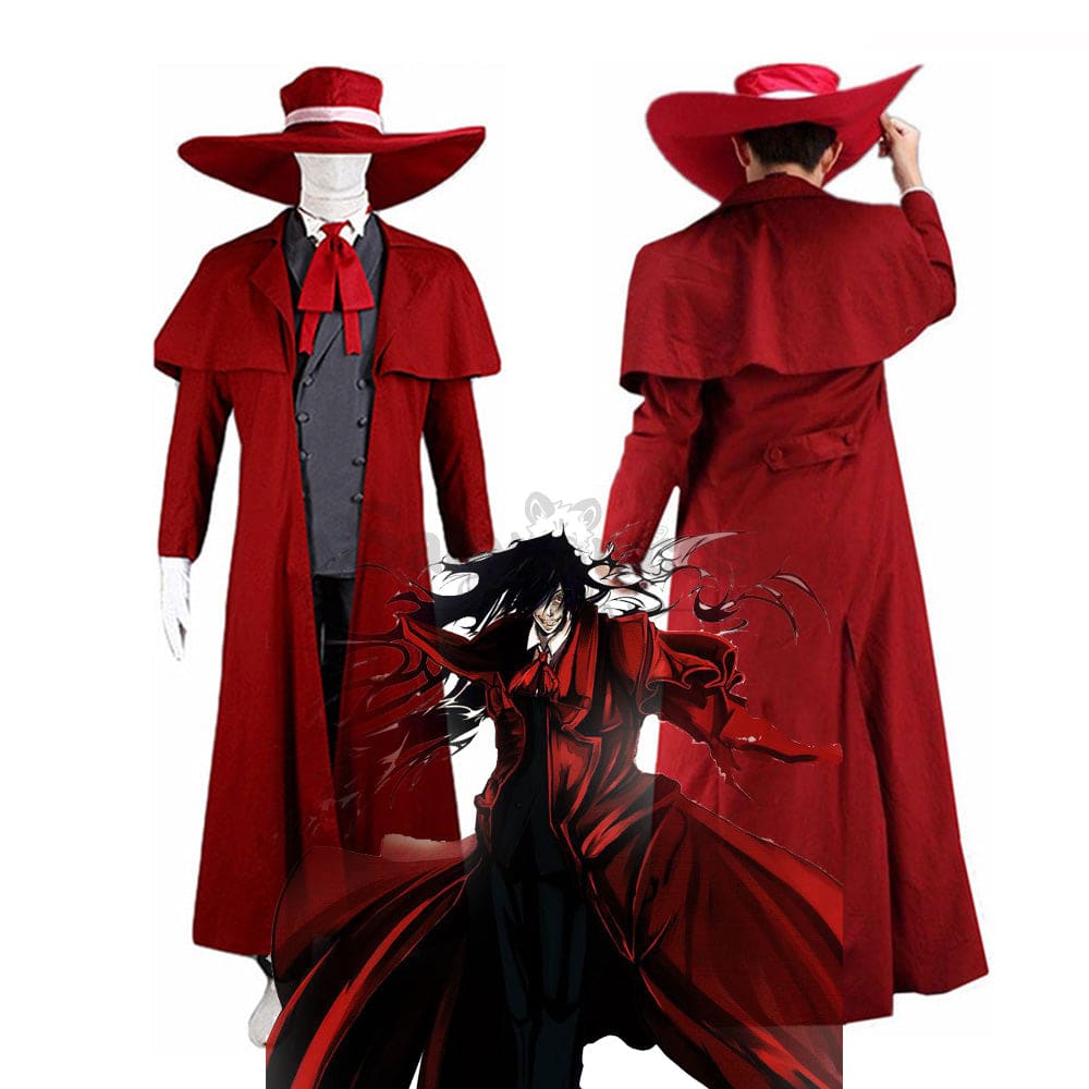 【In Stock】Anime Hellsing Cosplay Alucard Costume Costumes