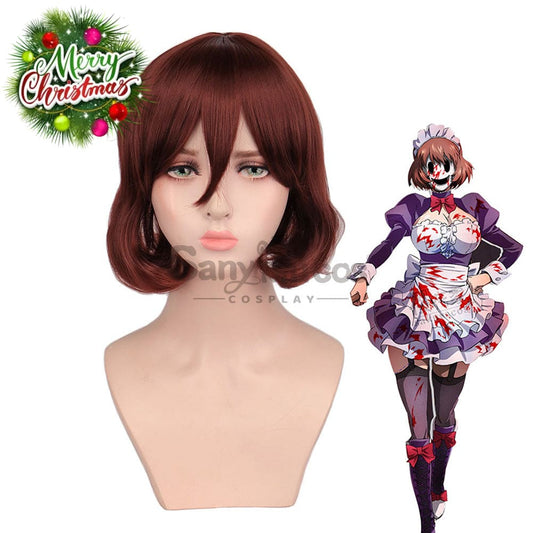 Anime High-Rise Invasion Cosplay Sniper Mask Maidsuit Wig Wigs 1000