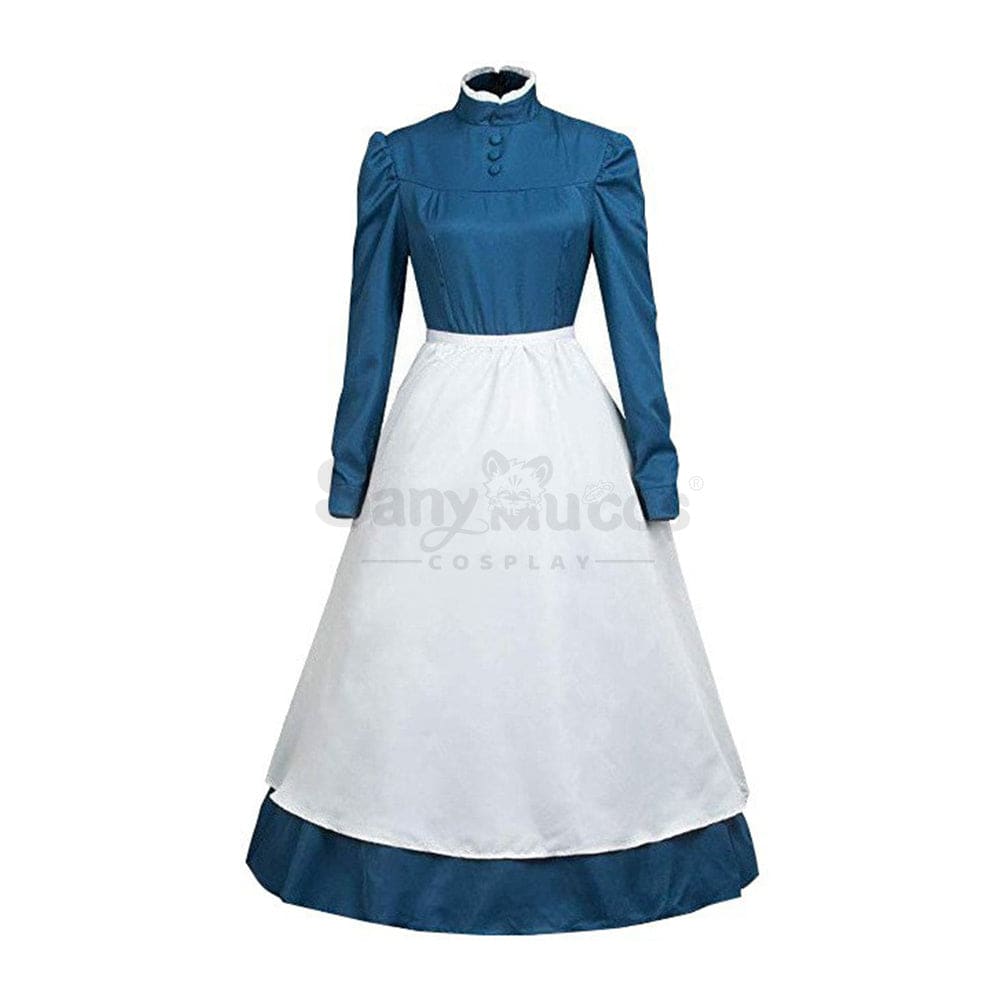【In Stock】Anime Howl’s Moving Castle Cosplay Sophie Hatter Costume Plus Size Blue / S Costumes