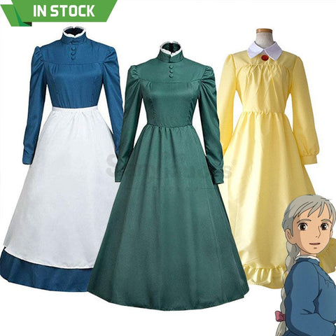 【In Stock】Anime Howl’s Moving Castle Cosplay Sophie Hatter Costume Plus Size Costumes