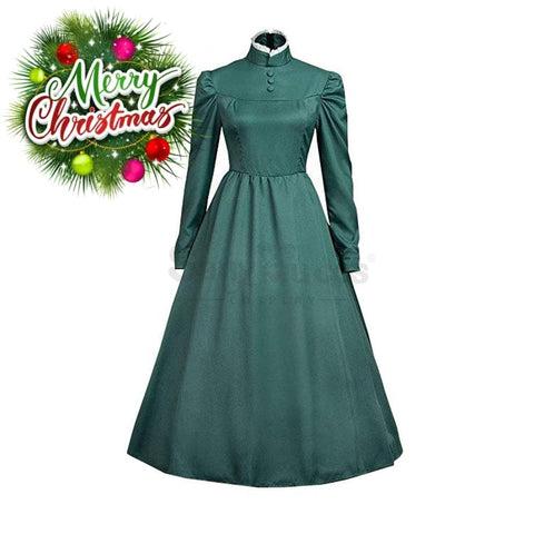 【In Stock】Anime Howl’s Moving Castle Cosplay Sophie Hatter Costume Plus Size Green / S Costumes