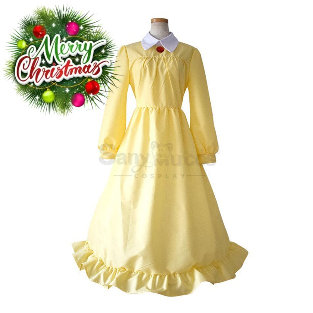 【In Stock】Anime Howl’s Moving Castle Cosplay Sophie Hatter Costume Plus Size Yellow / S Costumes