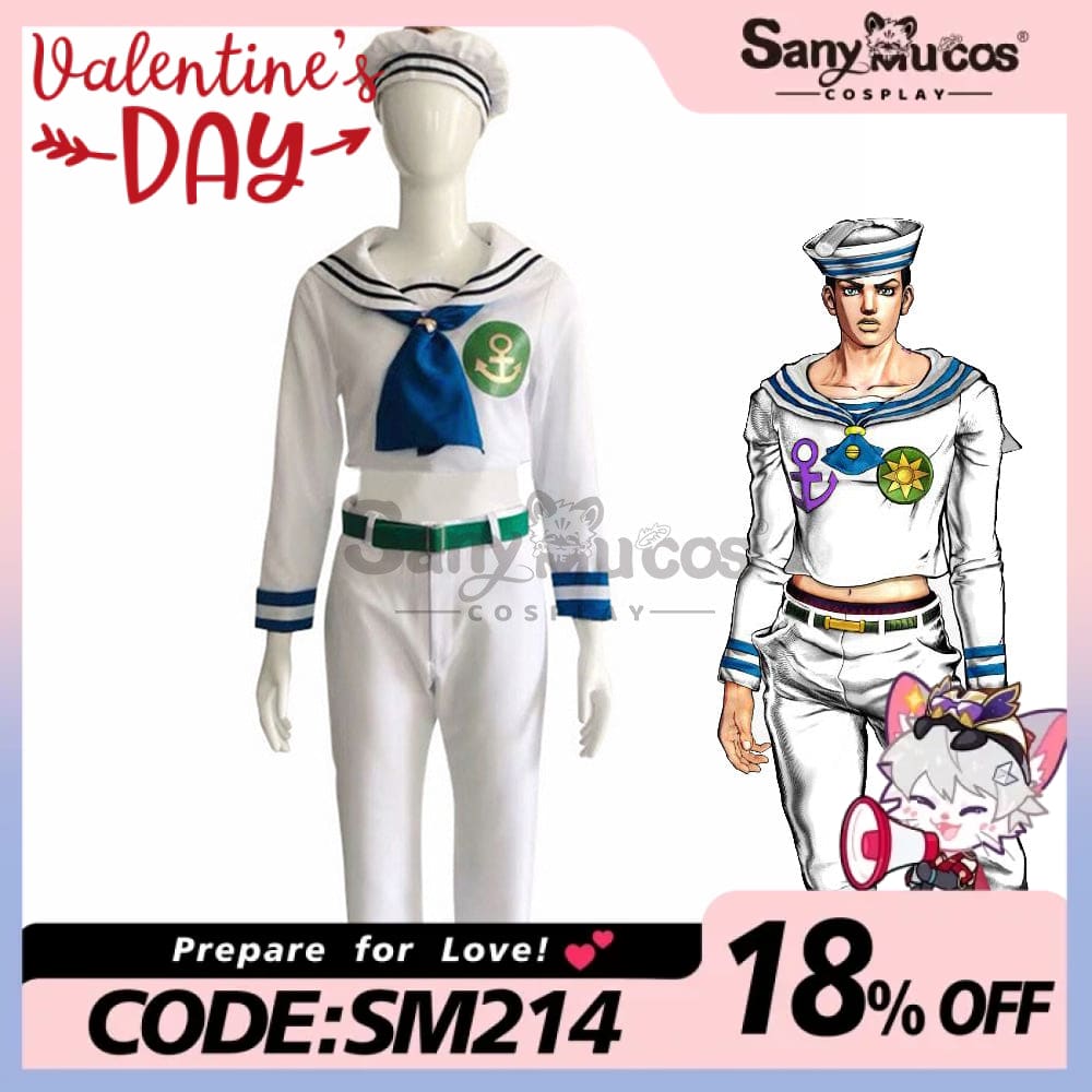 【In Stock】Anime Jojo’s Bizarre Adventure 8 Cosplay Higashikata Josuke Costume Costumes