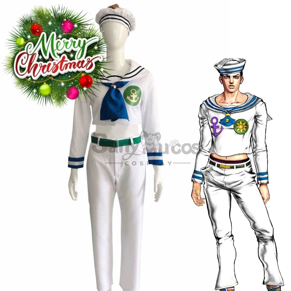 【In Stock】Anime Jojo’s Bizarre Adventure 8 Cosplay Higashikata Josuke Costume Costumes