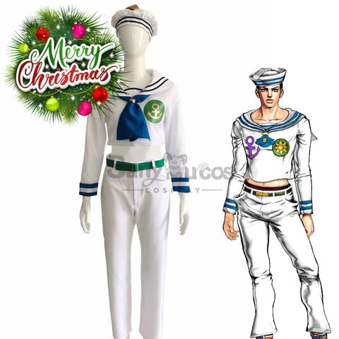 【In Stock】Anime Jojo’s Bizarre Adventure 8 Cosplay Higashikata Josuke Costume Costumes