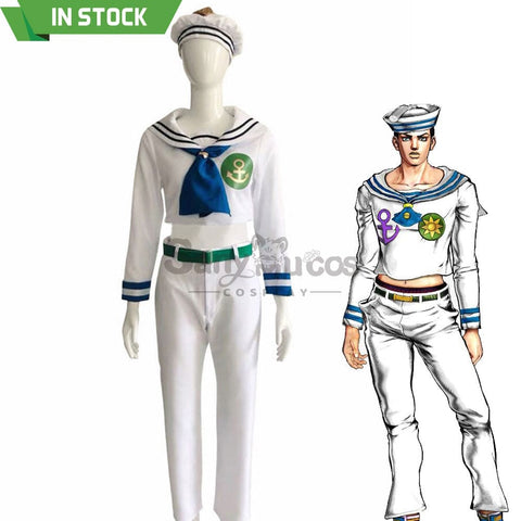 【In Stock】Anime Jojo’s Bizarre Adventure 8 Cosplay Higashikata Josuke Costume Costumes